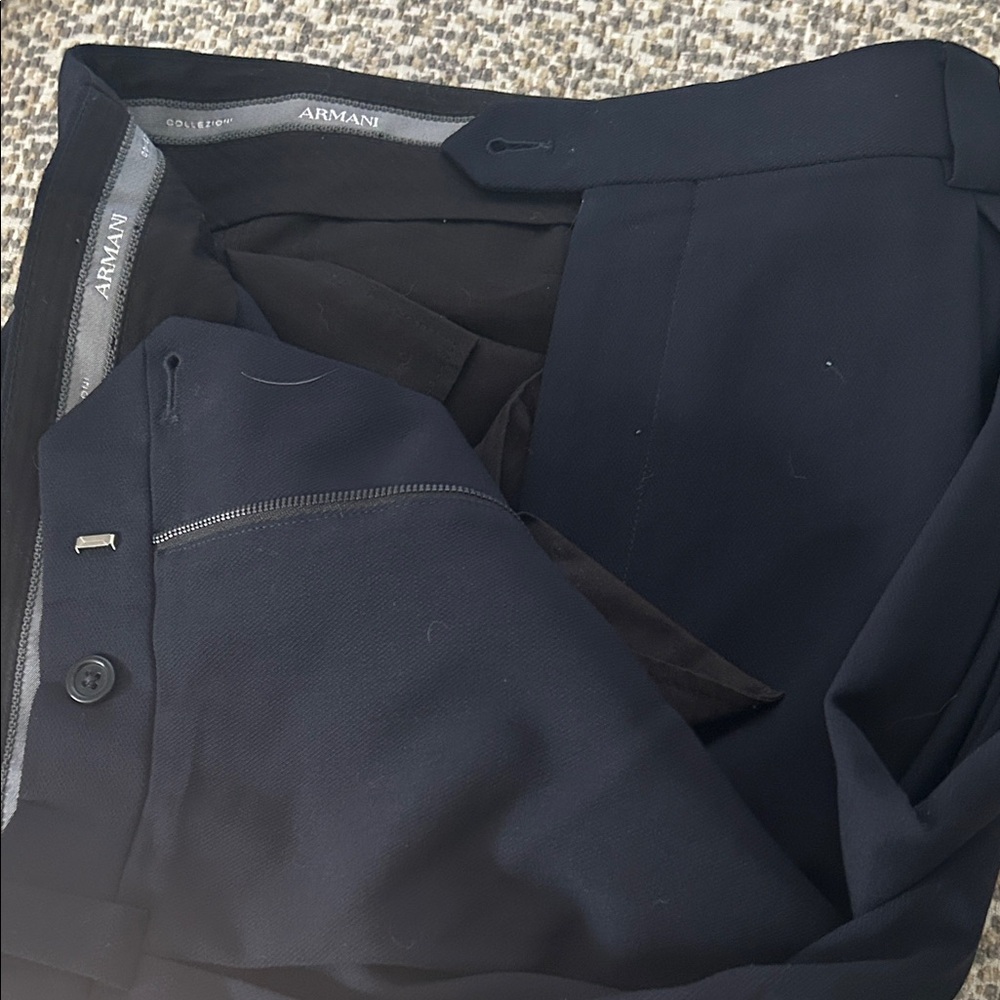 Armani Collezioni Men's Dress Pants - Black